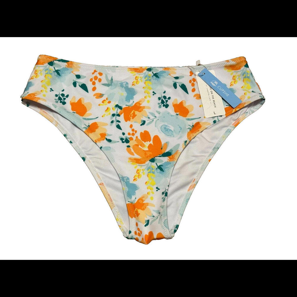 Swim CUPSHE Mid Waist Bottom Size Large *NWT* MSRP $19.99